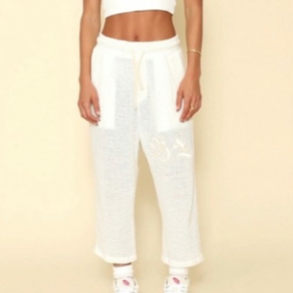 Boys Lie Baseball Pants, size Small, off-white